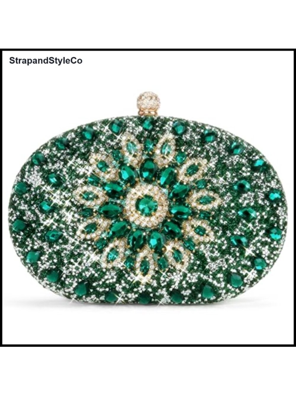 Rhinestone Clutch Evening Bag Crystal Sparkly Handbag